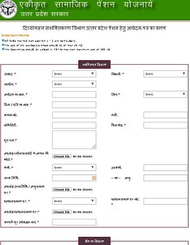 उत्तर प्रदेश विकलांग योजना | UP Viklang Yojna 2025 Application Form 4 uttar pradesh viklang yojna
