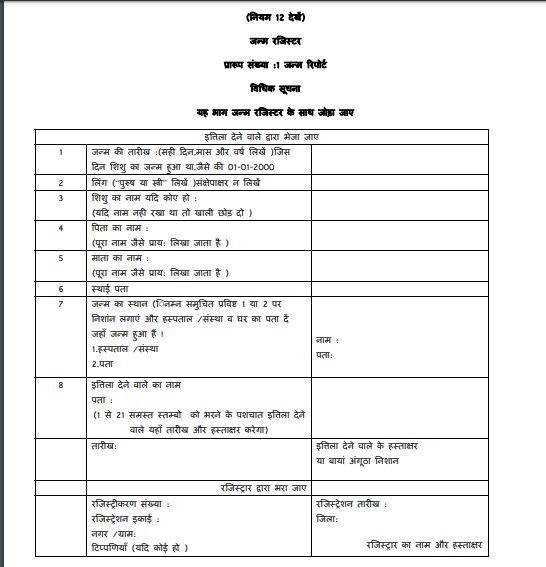 हिमाचल प्रदेश जन्म प्रमाण पत्र कैसे बनवाएं | Download Application Form 2 हिमाचल प्रदेश जन्म प्रमाण पत्र कैसे बनवाएं