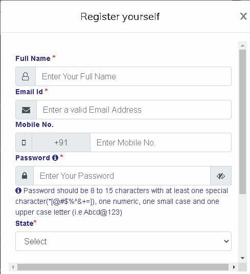 Service Plus Portal Ragistration