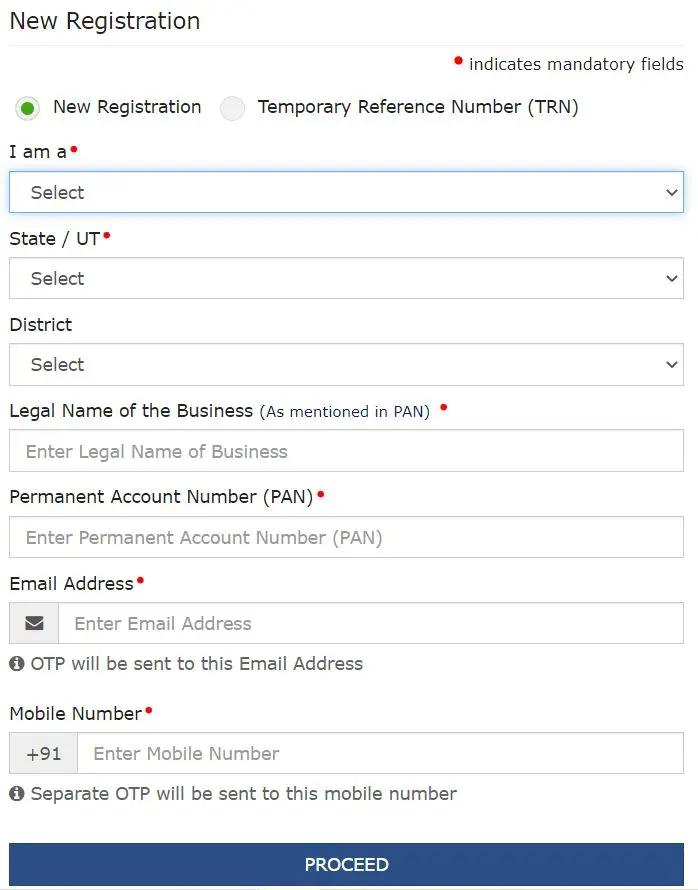 जीएसटी नंबर के लिए रजिस्ट्रेशन कैसे करें? | How To Register For GST Number 3 जीएसटी नंबर के लिए रजिस्ट्रेशन कैसे करें