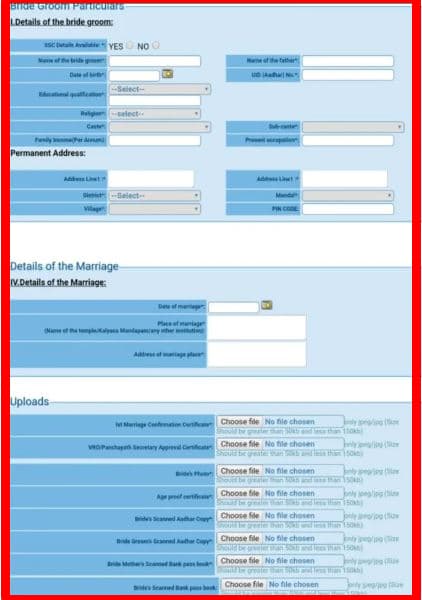 तेलंगाना कल्याण लक्ष्मी योजना 2025 | लाभ, पात्रता, राशि व आवेदन प्रक्रिया | Telangana Kalyana Lakshmi Yojana 2025 4 तेलंगाना कल्याण लक्ष्मी योजना के अंतर्गत आवेदन कैसे करें How to Apply For Telangana Kalyana Lakshmi Yojana