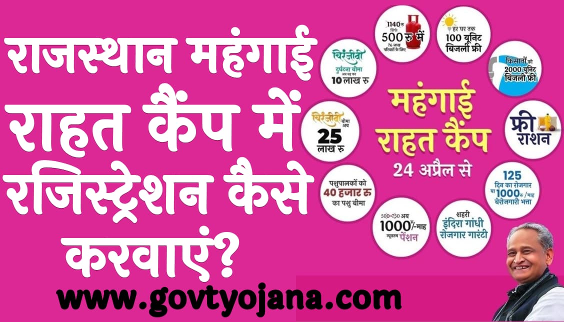 राजस्थान महंगाई राहत कैंप 2025 में रजिस्ट्रेशन कैसे करवाएं Rajasthan Mehngai Rahat Camp Registration Process in Hindi