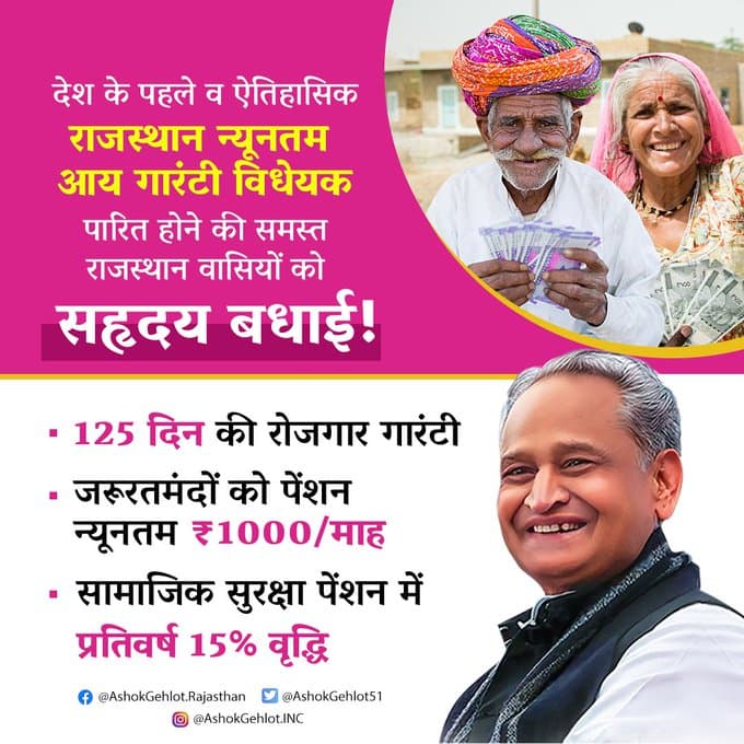 राजस्थान न्यूनतम आय गारंटी बिल 2025  लाभ, पात्रता, दस्तावेज व अप्लाई प्रक्रिया  Rajasthan Minimum Income Guarantee Bill 2025